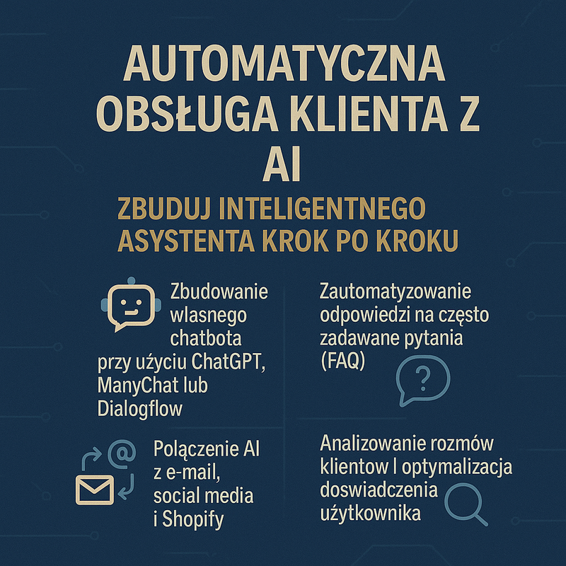 Automatyczna obsługa klienta z AI — Zbuduj inteligentnego asystenta krok po kroku